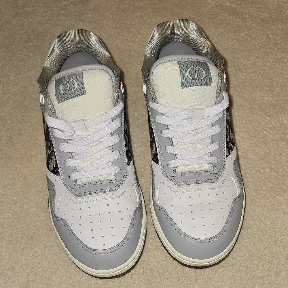 Dior Gray and White Sneakers